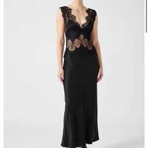 THIRD FORM DEEP V VISIONS DRESS EBONY